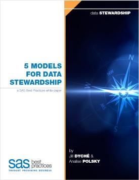 Andmehalduri mudelid 5 MODELS FOR DATA STEWARDSHIP a SAS Best Practices white paper 1. Data Steward by Subject Area 2. Data Steward by Function 3. Data Steward by Business Process 4.