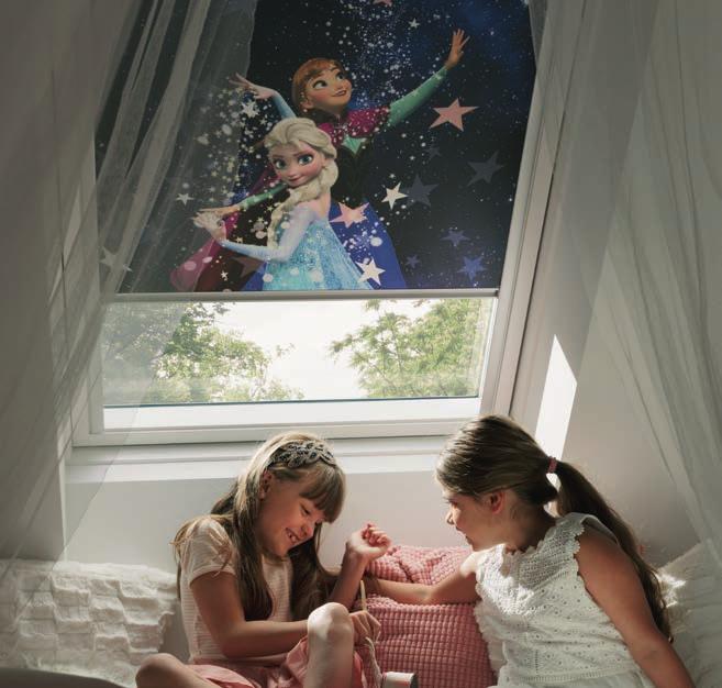 12 Pimendamine Lapsele ohutu* Disney & VELUX Goodnight kollektsioon Täiuslik magamistuba lapsele Pimendav Uus Disney & VELUX Goodnight pimenduskardinate kollektsioon on loodud lastele.