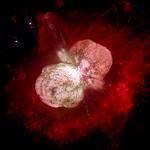 Joonis 7.1.1. LBV η Carinae, mille mass arvatakse olevat 120 Päikese massi. (Jon Morse Colorado Ülikool, NASA. LBV tegutsemismehhanismi seletusi on pakutud palju.