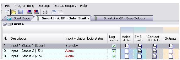 3.3.1 Üldine informatsioon SmartLeague on INIM elektroonika kogu tootevaliku konfigureerimise tarkvara.