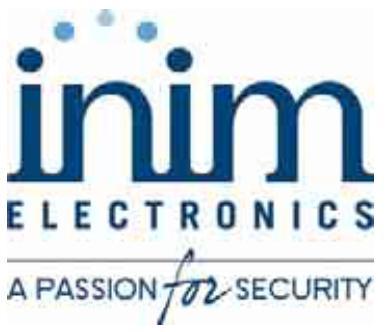 INIM Electronics s.r.l. via Fosso Antico, Centobuchi 63033 Monteprandone, AP - Italy Tel.
