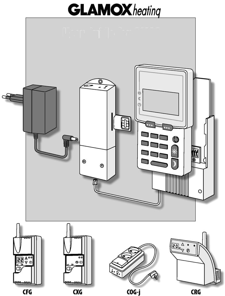 GSMG kasutusjuhend Põrandakütte termostaat Fikseeritud paigaldusega relee-vastuvõtja
