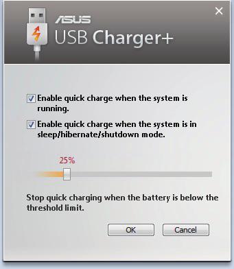 USB laadija+ USB Laadija+ võimaldab laadida Aku laadimise spetsifikatsiooni versiooniga 1.1 (BC 1.1) ühilduvaid USB-seadmeid, olenemata sellest, kas sülearvuti on sisse või välja lülitatud.