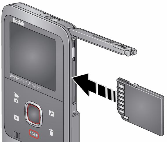EESTI SD- või SDHC-kaardi kasutamine Teie kaameral on sisemälu. Soovitame osta SD- või SDHC-kaardi (klass 4 või suurem), et salvestada rohkem pilte/videoid.