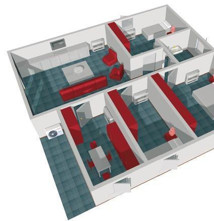 7 mono- ja multi-split kasutus Ühe välisühiku külge saab paigaldada kuni 5 põrandaühikut, tagamaks maksimaalset mugavust nii jahutamisel kui ka soojendamisel.