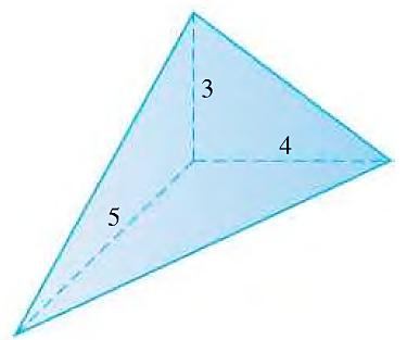 Leidke ruuml kujundile, millel on kolmnurksed ristlõiked j mille kõrgus jälgi joone y = x kuju. Kolmnurkde lused on pikkuseg 4 