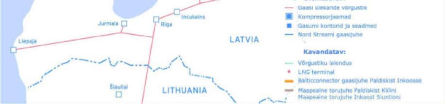 Avamere gaasitoru võimaldaks maagaasi vahetust Soome ja Eesti vahel ning samal ajal pakuks võimaluse ära kasutada Läti maa-aluse gaasihoidla rajatisi.