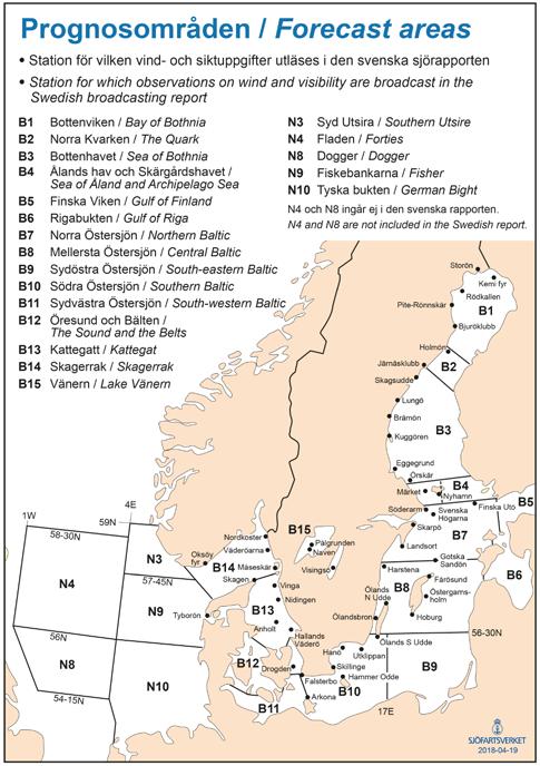 Även i Sve riges Radios lokala kanalers nyhets - sändningar på halva timmar ingår landväder och ofta lokalt kust väder under sommaren. Du kan också hämta information på Sveriges Radios hemsida www.