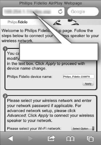 ... Wi-Fi võrguga ühendamine AirPlay jaoks Nõuanne Kui nimekirjast puudub Philips_Install XXXXXX, siis proovige saadavalolevate võrkude nimekirja uuesti skäneerida.