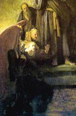 Rembrandt räägib asjatundlikult just sellest pimedusest, mil te "näete" ühel kunstiajaloo kõige sugestiivsemal maalil Laatsaruse ülestõusmine (valmis aastal1630).