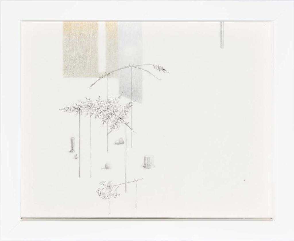 ANNA MARI LIIVRAND (1993) KUIVAVAD LEHED / DRYING LEAVES Joonistus / Drawing 23 19 cm MEREVAIK I, II / AMBER