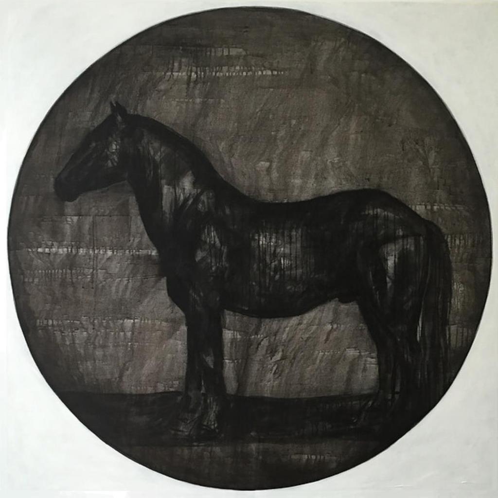 "Black horse.
