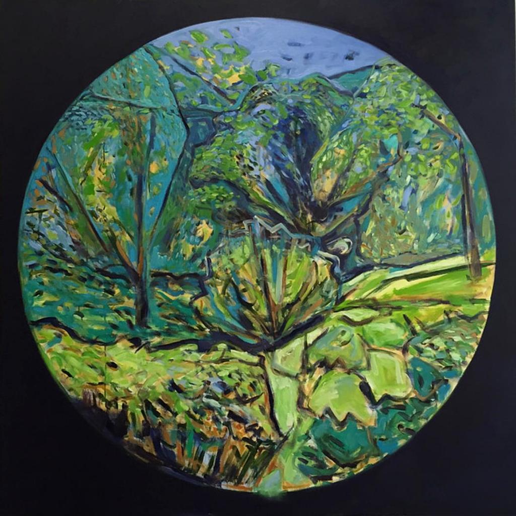 "Forest" 150x150 cm oil, acrylic,