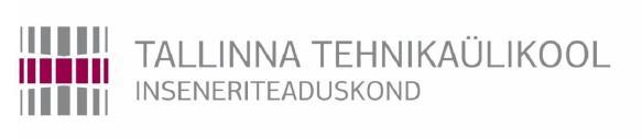 Inseneriteaduskond Soojusenergeetika õppetool The report on implementation of LNG bunkering safety measures on the basis of a practical example in Tallinn Old City Harbour Ohutusmeetmete rakendamise