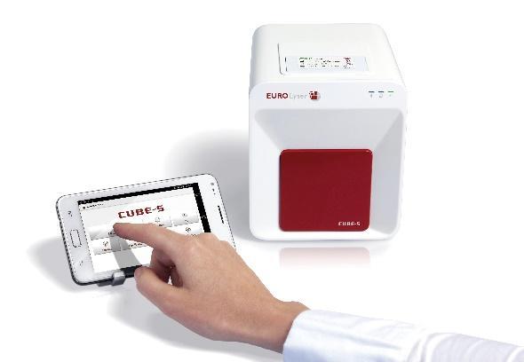 There is another medical device, which is possible to use in a family doctor cabinet. The device is called Cube-S from Eurolyser (Figure 12). It is a small point-of-care analyser.