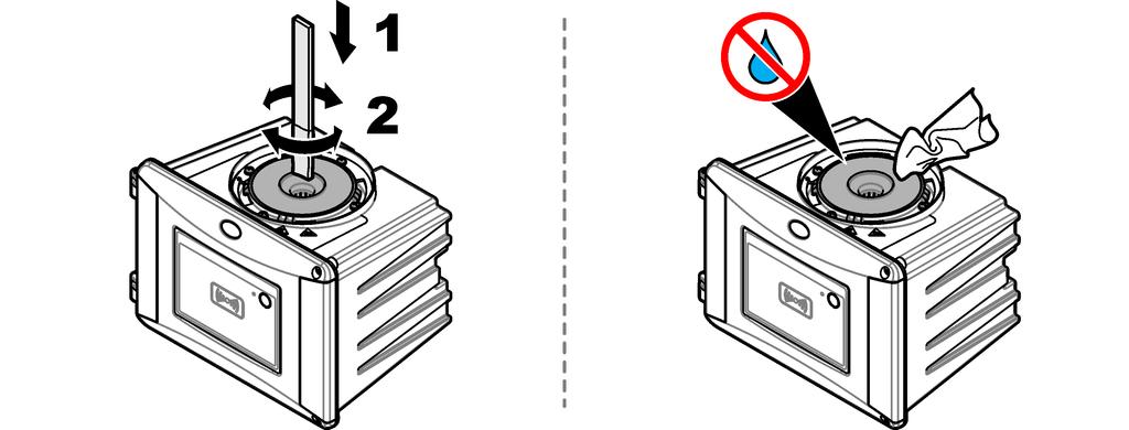 Tabel 3 ja Joonis 7 näitavad viaalikambri puhastamise võimalusi.