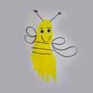 hea riputada mesilased pesupulkadega nööri külge), joonistavad lapsed mesilasele silmad Variant.