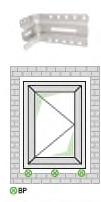 Seinast eenduv paigaldus Eendumine kuni 50 mm Jõud 90 all akna tasapinnast Mõjud akna tasapinnal Omakaal ja vertikaalne kasulik koormus: aknapool 90 avatud Tuulekoormus (surve + tõmme) Horisontaalne