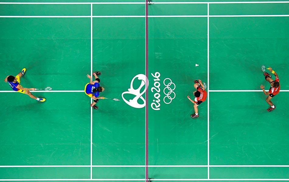 Joonis 1. Rio Olümpiamängude segapaari kuldmedali mäng. FranAois Xavier Marit 2016a. Segapaari ees-taga ründepositsioon (naine ees, mees taga) 1.3.
