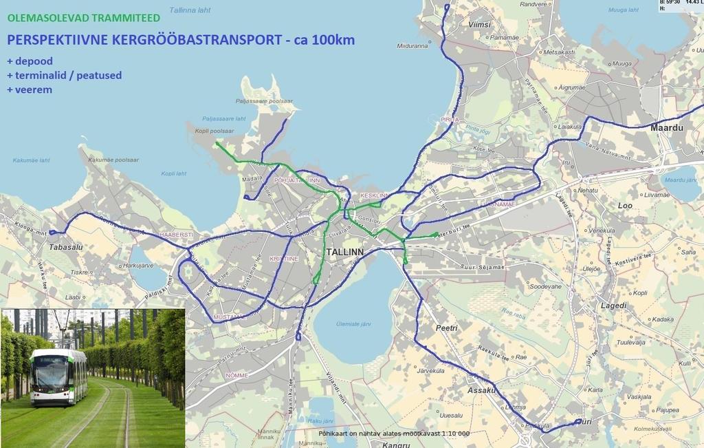 Tallinna ja Harjumaa kergrööbastranspordi teostatavus- ja