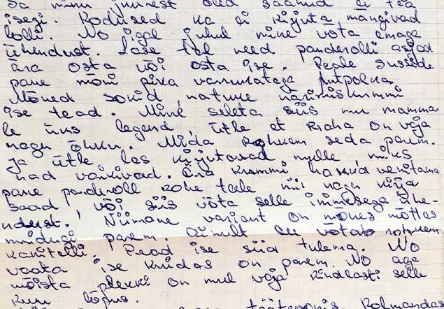 26 Supilinna Tirin aprill 2020 Hiirepissised kirjad vanglast Tekst ja fotod: helen hiiemaa 1980.