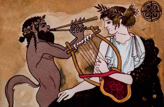 Muusik Apollon Olümplane Apollon oli päikese-, ravitsemis- ja ennustamisjumal. Samuti olevat ta mänginud hästi lüürat (Vana-Kreeka keelpilli) ja teda hakatigi seostama muusikaga.