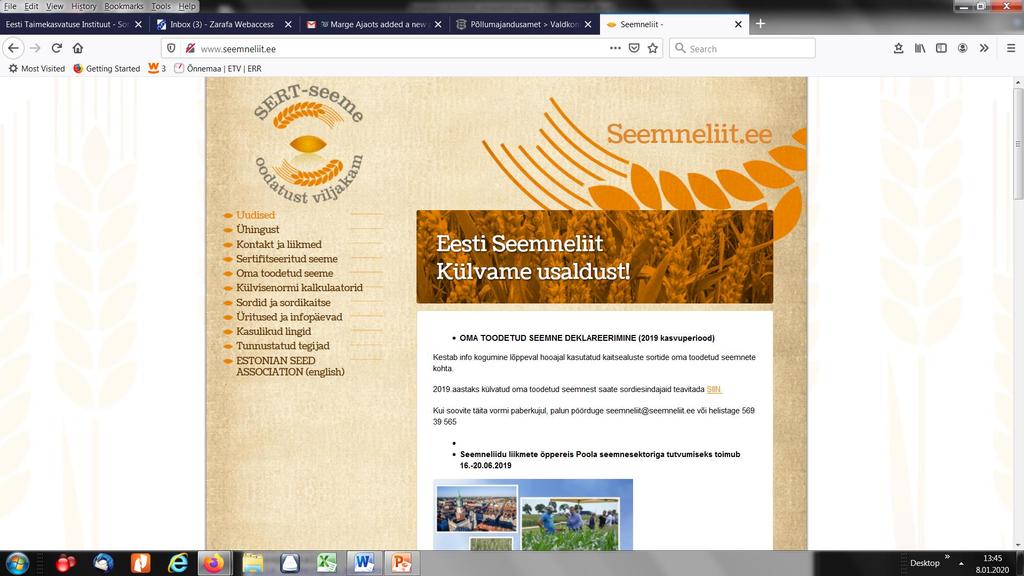 MTÜ Eesti Seemneliit MTÜ Eesti Seemneliit http://www.
