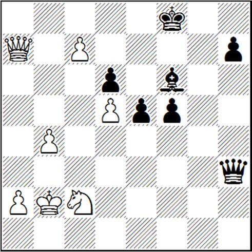 Oxb6 Sedaviisi samm ei saa kuidagi kiiduväärt olla Lxb6 16. g5 Rh5 17. h4 Rf4 18. c4 O-O 19. Od3 a5 20. Lc2 Rxd3 21. Lxd3 a4 22. Rd2 a3 23. b3 f5 24. gxf6 gxf6 25. Re4 Kh8 26. Vhg1 Vg8 27.