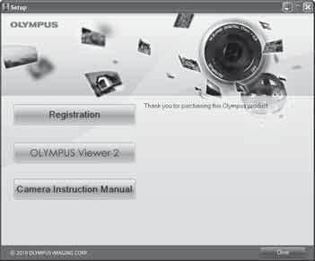 5 Kaamera ühendamine arvutiga Kaamera ühendamine arvutiga Windows Sisestage kaasasolev CD-plaat CD-draivi. Windows XP Kuvatakse dialoog Seadistus.