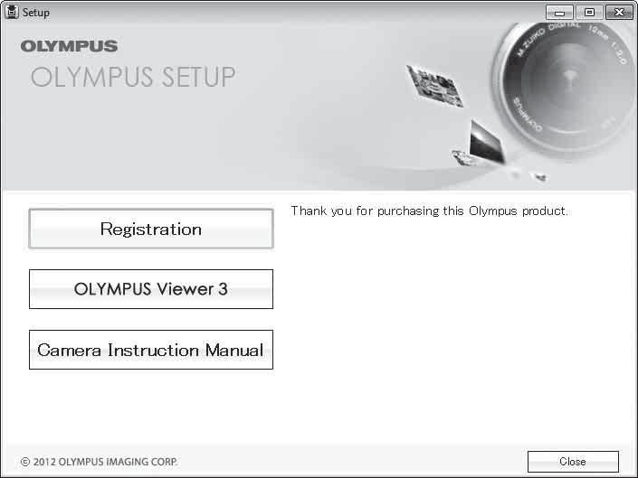 9 Kaamera ühendamine arvuti ja nutitelefoniga Arvutitarkvara paigaldamine Windows Sisestage kaasasolev CD-plaat CD-draivi. Windows XP Kuvatakse dialoogiaken Setup.