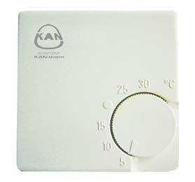 5.2.2 KAN-therm termostaadid ja regulaatorid KAN-therm süsteem pakub laia valikut toatermostaate ja keerukamaid nädalapõhiseid regulaatoreid.
