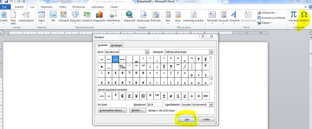 Teksti sisestamine Tähed ja numbrid - klaviatuurilt. Taandrida - vajuta Tab-klahvi. Suurtähed ja teised märgid - vajuta Shift-klahvi all hoides soovitud tähte või märki.