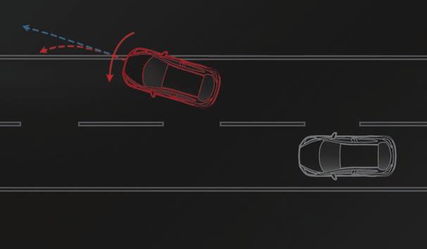 SÕ ID U R AJ A HOID M ISE SÜ STEEM ( LKA) Mazda sõiduraja hoidmise süsteem muudab sõitmise ohutumaks, kasutades teekattemärgiste tuvastamiseks tuuleklaasi paigaldatud kaamerat.
