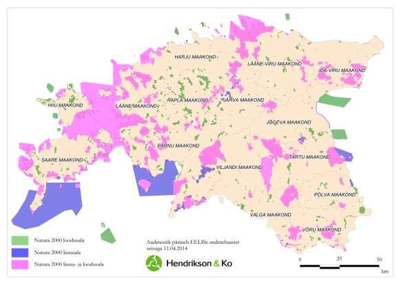 Euroopa Merendus- ja Kalandusfondi 2014-2020 rakenduskava 82 Raudrahu loodusala) puudub maismaa piir, kuid ühtegi Natura 2000 võrgustiku ala ei ole veel määratud Eesti majandusvööndisse (EEZ) 107.