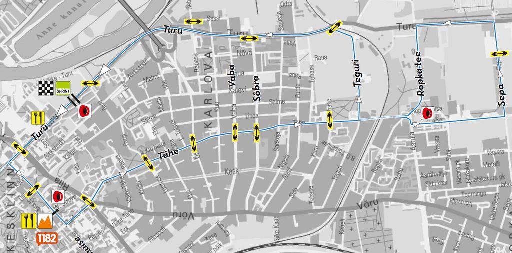 Nädalavahetuse rattaüritused algavad Tallinn-Tartu Grand Prix võistlejate saabumisega Tartusse Aruküla teed, Puiestee tänavat ja Narva maanteed mööda reedel kl 14.30 kuni 17.00.