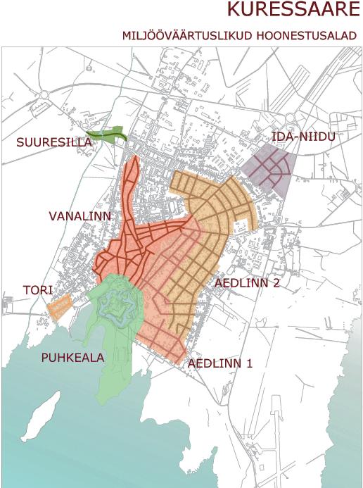 Koostamisel oleva Kuressaare miljööväärtusega hoonestusalade teemaplaneeringu aluseks on linna