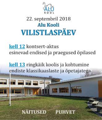 11 Rapla Kultuurikeskus 10. augustil kell 20.00 Dokumentaalne vabaõhulavastus Rapla 1941. Piletid välja müüdud 3. septembril kell 15.00 Rapla Muusikakooli aktus 8.