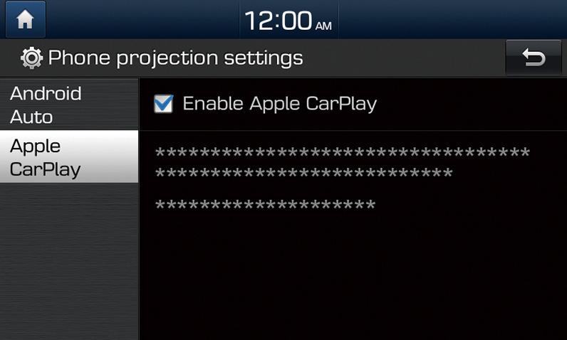 iphone i ühendamine Apple CarPlay vahendusel Enne Apple CarPlay kasutamist kontrollige kindlasti üle, kas järgmised tingimused on täidetud: Teie iphone toetab Apple CarPlay kasutamist Käivitage Apple