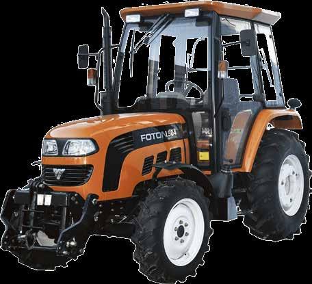Traktor Foton 504 Mootor: diiselmootor 50 HJ (36,8kW), 4-silindriline vedelikjahutusega Mootori maht: 3,168L Veo tüüp: 4x4 Kütusepaagi maht: 52L Sidur: kaheastmeline