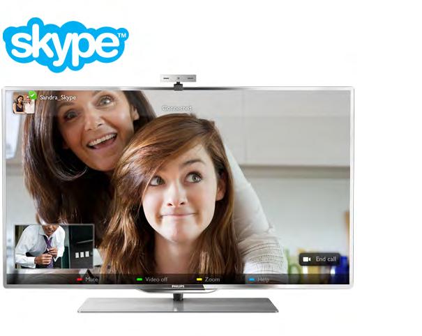 7 Skype 7.1 Mis on Skype? Skype -iga saate teha teleri kaudu tasuta videokõnesid. Võite helistada sõpradele kõikjal maailmas ja neid näha.
