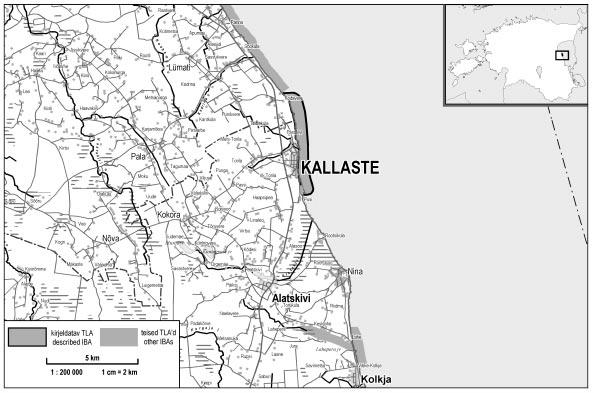 Kallaste-Kodavere rannik Kallaste-Kodavere coast 037 (TA02) A4i, B1i, B2 58 40 N 27 10 E 30 40 m 350 ha Ala kirjeldus.