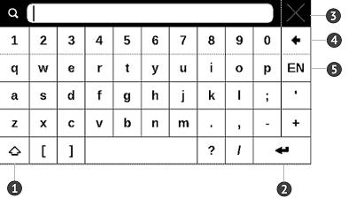 AAAAAAAAAA 11 1. Tõstuklahv 2. Tipitud teksti sisestamine 3. Ekraaniklaviatuuri sulgemine 4. Viimase tipitud sümboli kustutamine 5.