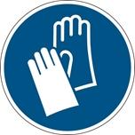 Kaitseriietuse materjalid Käte kaitse Silmade kaitse Naha ja keha kaitse Hingamisteede kaitse : PVC-kindad.