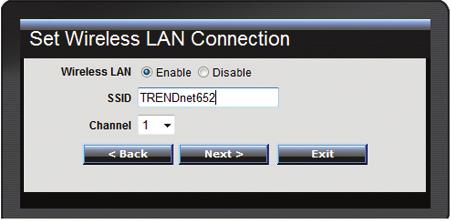 Eesti 9. Valige Enable for Wireless LAN. Valige Disable, kui te ei soovi ühegi traadvaba arvutit või seadet ühendada antud seadmega. 10. Sisestage ainulaadne SSID (Arvutivõrgu nimi).