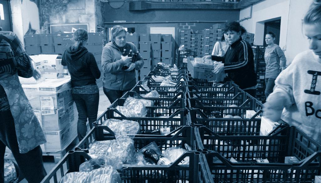 Sotsiaaltöö praktika 59 2014. aastal toimetas Toidupank abivajajateni üle Eesti kokku üle miljoni kilo toidukaupa.