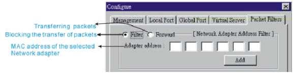Pilt 12: Mac address filter Võrgukaardi Mac aadress koosneb 12-st numbrist ja tähemärgist. (näiteks 00 ab 12 cd 34 ef) ja tavaliselt leiad selle võrgukaardi peale kinnitatud kleepekalt.