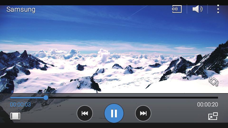 Kasulikud rakendused ja funktsioonid Video Videote esitamine Toksake rakenduste ekraanil Video. Valige esitatav videofail. Faili taasesitamiseks teiste seadmete otsimine.