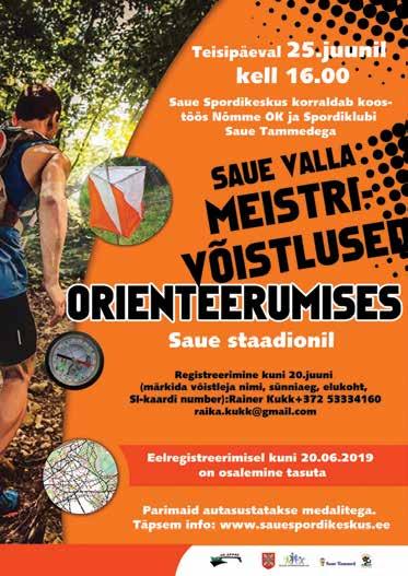 12 Sauele orienteeruma! Nr 11/ juuni / 2019 25.
