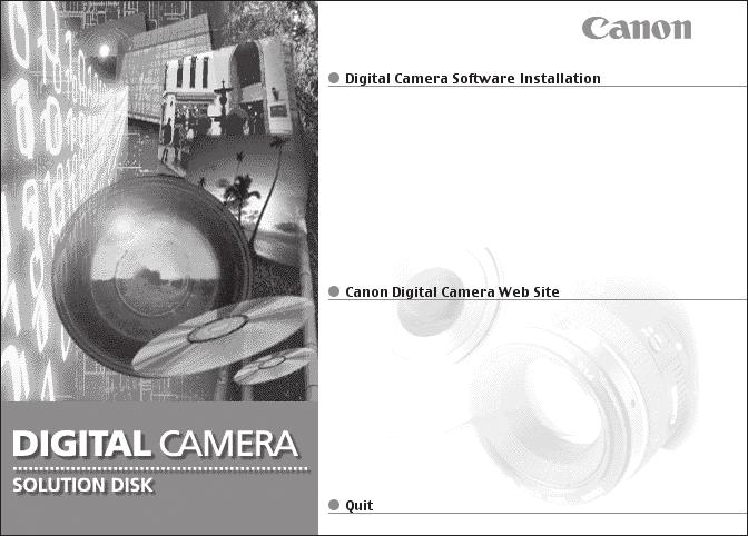 3 Kliki [Digital Camera Software Installation] peal. Installeerimismenüü Installeerimine algab. Järgi installeerimise käigus ekraanile ilmuvaid juhiseid.