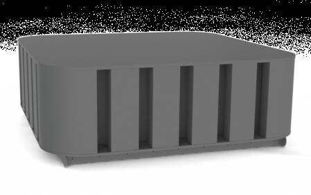 ULSK Õhuvõtu/väljaviskeseade vatav kandilise ühendusega õhuvõtu/ väljaviskeseade kortermajade ventilatsiooni ühiskanalile.